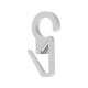 CURTAIN RAIL RING CLIP D.35 D.28 D.23 / WHITE